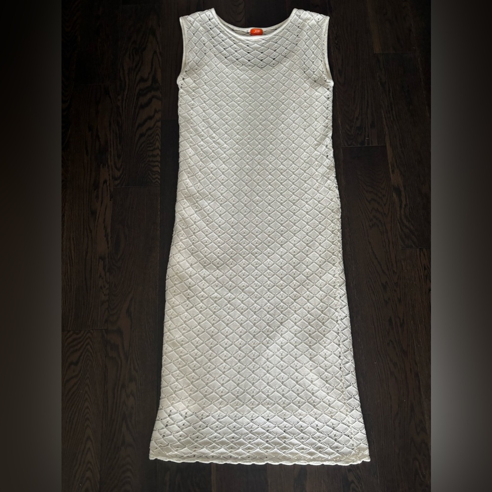 100% Cotton Crochet Dress with Slip